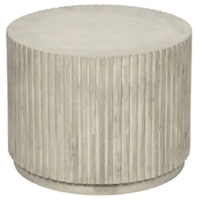 Βοηθητικό τραπέζι 'Rillo' Fiberclay Antique Μπεζ Η42 Ø56 cm, Broste Copenhagen