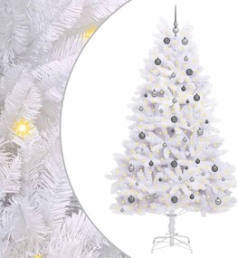 vidaXL Τεχνητό Χριστουγεννιάτικο Δέντρο Λευκό 120 x 120 x 240 εκ.