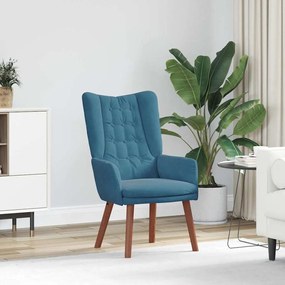 vidaXL Πολυθρόνα Μπλε 63 x 67 x 94 εκ. Βελούδο