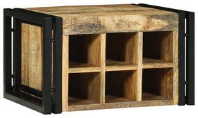 vidaXL Κρεμάστρα Κρασιού 46x35x27.5 εκ Μασίφ Ξύλο Τραχύ Μάνγκο