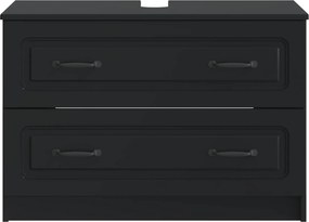 vidaXL Ντουλάπα Νιπτήρα Mπάνιου UTRECHT Μαύρο 82 x 41 x 56 εκ.