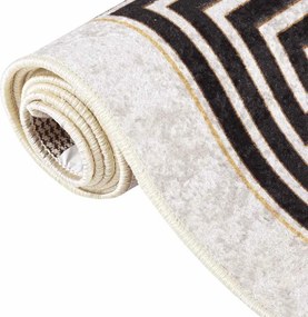 vidaXL Χαλί Πλενόμενο Ανοιχτό Μπεζ 80 x 150 εκ.