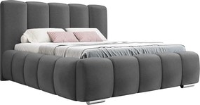 Επενδυμένο κρεβάτι Wizko-Anthraki-160 x 200
