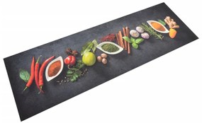 Χαλί Κουζίνας Πλενόμενο Σχέδιο Μπαχαρικά 60 x 180 εκ. Βελούδινο