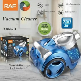 Raf Ηλεκτρική Σκούπα 1200W με Κάδο 3lt R.8662B - Vacuum Cleaner