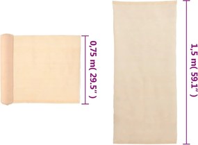 vidaXL Δίχτυ Σκίασης Μπεζ 1,5 x 50 μ. από HDPE