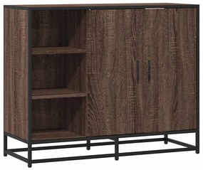 Sideboard καφέ δρυς 92x35x76 cm Ξύλινο μηχανουργικό ξύλο - Καφέ