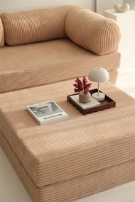 Corner Sofa-Bed Nook - Brown - v1 Brown