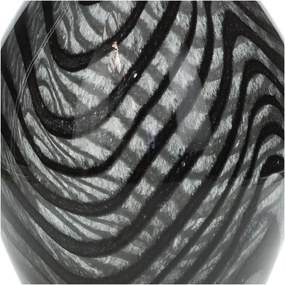 Βάζο Μαύρο Γυαλί 14x14x32.5cm