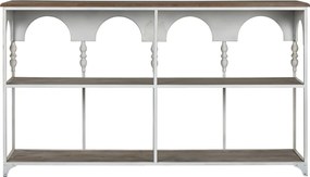 Ράφια Home ESPRIT Λευκό Φυσικό Μέταλλο 159 X 36,5 X 91 cm