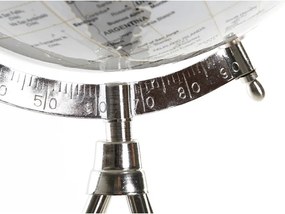 Υδρόγειος Σφαίρα DKD Home Decor Λευκό Μέταλλο Πλαστική ύλη 27 x 25 x 61 cm