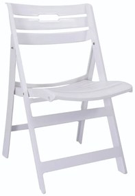 Καρέκλα Κήπου Πτυσσόμενη Λευκό PP 48x51x79cm