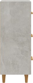 vidaXL Ντουλάπι Γκρι Σκυροδέματος 34,5x34x90 εκ. Επεξεργασμένο Ξύλο