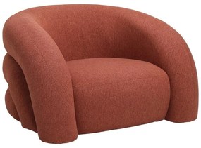Πολυθρόνα Lexy ύφασμα σε κεραμιδί απόχρωση 100x89.5x60εκ 100x89.5x60 εκ.