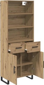 vidaXL Highboard 2 pcs Artisan Oak 69,5 x 34 x 180 εκ.