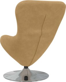 vidaXL Κάθισμα-αυγό Καφέ Βελούδο