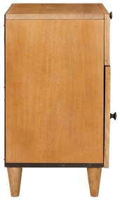 vidaXL Κομοδίνο Ανοιχτό καφέ 50 x 33 x 60 εκ Μασίφ ξύλο μάνγκο