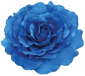 Τεχνητό Λουλούδι Τριαντάφυλλο 00-00-23835-50-5 Φ55cm Blue Marhome Πλαστικό, Ύφασμα