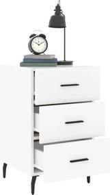 vidaXL Κομοδίνο Λευκό 40 x 40 x 66 εκ. από Επεξεργασμένο Ξύλο