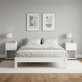 vidaXL Ντουλάπι κρεβατιού 2 τεμ. Λευκό 29 x 31,5 x 49 εκ