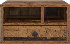 vidaXL Σταντ Εκτυπωτή Παλιό Ξύλο 40 x 32 x 24 εκ Επεξεργασμένο ξύλο