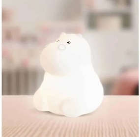 Παιδικό Φωτιστικό Νυκτός Φορητό LED Hippo Mini Light Λευκό ANG-215 ANGO-ANG-215-Λευκό ANG-215