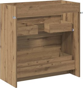 vidaXL Ντουλάπι Κάτω από τον Νιπτήρα Artisan Δρυς 78,5 x 37,5 x 81 εκ