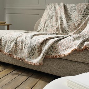 Ριχτάρι Τριθέσιου Livia Grey/Salmon 180x310 - Gofis Home 408/15