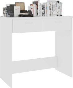 vidaXL Γραφείο Λευκό 80 x 40 x 75 εκ. από Επεξ. Ξύλο
