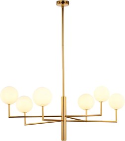 Κρεμαστό Πολύφωτο Feme Φ104cm Χρυσό