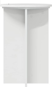vidaXL Βάση φυτών 2 pcs Γυαλιστερό Λευκό Ø40 x 60 εκ.