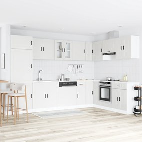 vidaXL Βάση νιπτήρα με αποθήκευση Porto 2 pcs Λευκό 80 x 46 x 84.5 εκ.