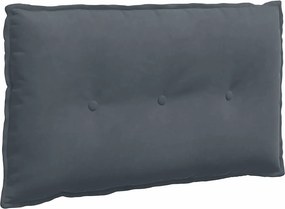 vidaXL Μαξιλάρι Πλάτης Σκούρο Γκρι 80 x 50 x 19 cm