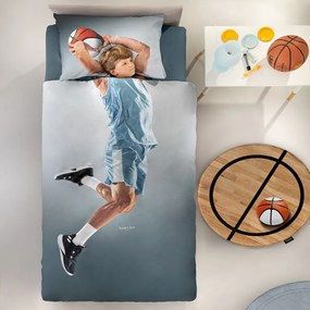 Παπλωματοθήκη Παιδική Hoop Suede (Σετ 2τμχ) Grey Saint Clair Μονό 165x225cm Cotton-Microfiber