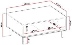 Τραπεζάκι σαλονιού Tevis