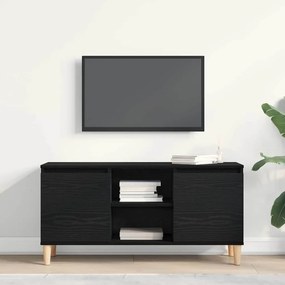 vidaXL Ντουλάπι TV 102 x 35 x 50 εκ. Μαύρη Οξυά Επεξεργασμένο Ξύλο