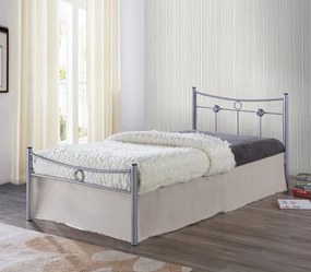Κρεβάτι Dugan-Ασημί-90 x 200