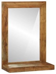 vidaXL Καθρέφτης Μπάνιου 50x22x70 εκ. Μασίφ Ξύλο Ακακίας