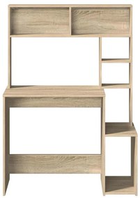 vidaXL Γραφείο με Ράφια Sonoma Δρυς 100x45x140 εκ. Επεξεργασμένο Ξύλο