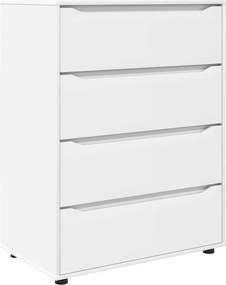 vidaXL Ντουλάπες Αποθήκευσης 80 x 48 x 105 εκ Επεξεργασμένο Ξύλο Λευκό