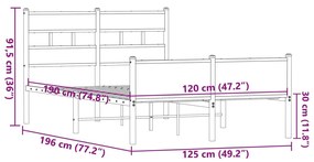 ΠΛΑΙΣΙΟ ΚΡΕΒΑΤΙΟΥ ΧΩΡ. ΣΤΡΩΜΑ ΚΑΦΕ ΔΡΥΣ 120X190 ΕΚ. ΕΠ. ΞΥΛΟ 4017341