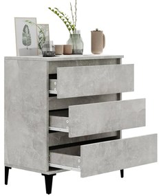 vidaXL Ντουλάπι Γκρι Σκυροδέματος 60x35x70 εκ. Επεξεργασμένο Ξύλο