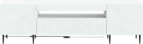 vidaXL Ντουλάπα LED Τηλεόρασης Λευκό Επεξεργασμένο Ξύλο