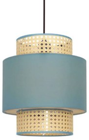 Φωτιστικό Οροφής Nisyros TF20831PG 1xΕ27 Φ30cm 150cm Veraman Aca Rattan,Fabric