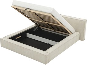 Επενδυμένο κρεβάτι Lambo-Ανθρακί-180 x 200