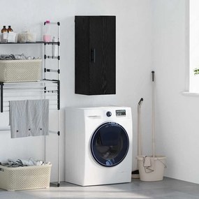 vidaXL Επιτοίχιο ντουλάπι Μαύρη Οξυά 34,5 x 34 x 90 εκ.