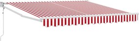 vidaXL Σκηνίτσα Αναδιπλούμενη Κόκκινο και Λευκό 350 x 250 εκ