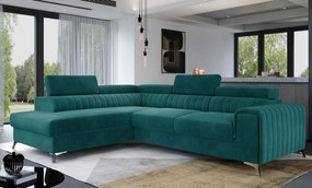 Γωνιακός καναπές Renesy-Petrol-Αριστερή