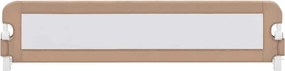vidaXL Μπάρα Κρεβατιού Προστατευτική Χρώμα Taupe 180x42 εκ Πολυεστέρας