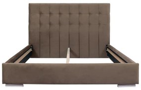 Επενδυμένο Κρεβάτι New Cagliari Fylliana Μπέζ - Καφέ 90x200 εκ. 99x214x115 εκ.